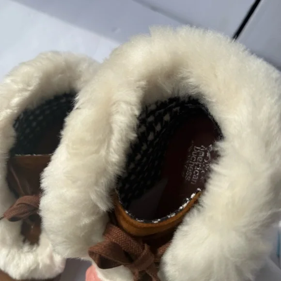 Cozy Brown Fur-Trimmed Winter Boots - Picture 5 of 10